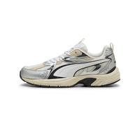 PUMA MILENIO TECH Unisex-Sneaker, Warmweiß, Weiß/Silber, 11 UK