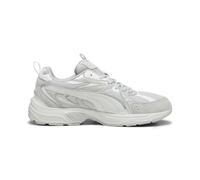 PUMA Milenio Tech Suede Sneaker, Cool Light Gray-Feather Gray-White, 37.5 EU