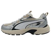 Puma MILENIO TECH Unisex-Sneaker, Warmweiß, Weiß/Silber, 8 UK