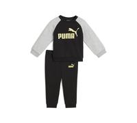 PUMA Minicats Essentials Raglan Crew Set Baby, Kleidung, Schwarz, 4-6M Black