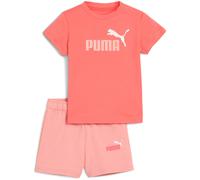 PUMA Unisex Baby MINICATS ESS Tee and Shorts Set INF Gestrickte Anzüge, Peach Frost,