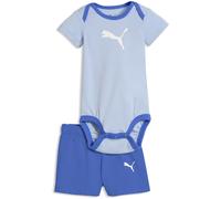 PUMA Minicats Newborn Body + Shorts Baby-Set 55 - snow mountain blue 74