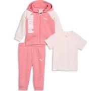 Puma Minicats Tee, Hooded Full Zip and Pants Set TR INF wild pink (25) 68
