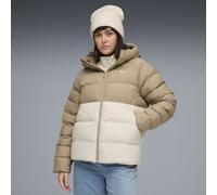 Winterjacke PUMA "Mono Kapuzenjacke Damen", Damen, Gr. M, weiß (alpine snow weiß), Obermaterial: 100% Polyester; Futter: 100% Polyester; Füllung: 100% Polyester; Seitentasche - Unten: 100% Polyester,