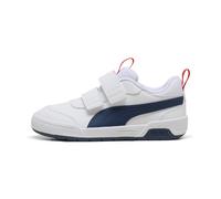 Sneaker PUMA "Multiflex 2 Sneakers Kinder", Kinder, Gr. 34.5, blau (weiß persian blau), Obermaterial: Textil, Synthetik; Futter: Textil; Innensohle: Textil; Laufsohle: Gummi, Schuhe (37649243-34,5) we