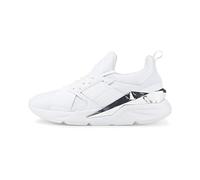 Puma Muse X5 Metall-Sneaker für Damen, weiß/silberfarben, 38 EU