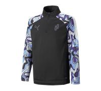 PUMA NJr Creativity HalfZip Sweatshirt Kids F03 128 schwarz