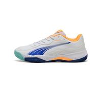 Puma NOVA Smash, Unisex Tennisschuh, Puma White-Vivid Blue-Heat FIRE-Puma Black,