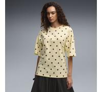 PUMA Oversized Polka-Dot T-Shirt Damen, Kleidung, Gelb, XS