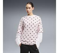 PUMA Oversized Polka-Dot T-Shirt Damen, Kleidung, Rosa, M