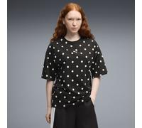 PUMA Oversized Polka-Dot T-Shirt Damen, Kleidung, Schwarz, XL