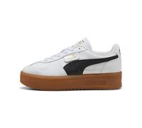 Sneaker PUMA "Palermo Elevata Leather Sneakers Damen", Damen, Gr. 35,5, weiß gum beige, Obermaterial: Synthetik, Kuhleder. Futter: Textil. Innensohle: Textil. Laufsohle: TR (Thermoplastischer Gummi),