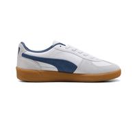 Sneaker PUMA "PALERMO LTH", Gr. 45, puma weiß, schwarz indigo, Leder, unifarben, Sportlich, Schuhe (24452901-45) puma weiß, schwarz indigo