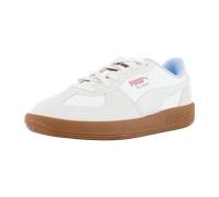 Sneaker PUMA "PALERMO GENTLE MELD WNS", Gr. 42, weiß (warm weiß, melted caramel), Textil, mehrfarbig, Schuhe (64619559-42) warm weiß, melted caramel