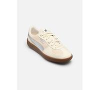 Sneaker PUMA "PALERMO METALLIC SAFARI JR", Jungen, Gr. 36, alpine snow, puma silber, Synthetik, unifarben, Schuhe Sneaker, mit Schnürung, atmungsaktives Textil-Innenmaterial (84518709-36) alpine snow,