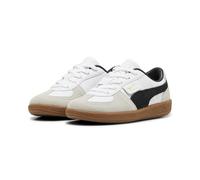 Puma Kinder Sneaker Palermo Leather Weiß/Schwarz/Beige Größe 34