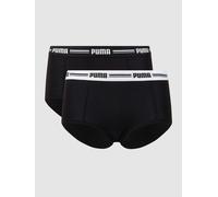 PUMA Panty mit Stretch-Anteil im 2er-Pack in Black, Größe S