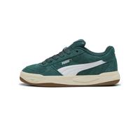 Sneaker PUMA "Park Lifestyle II Sneakers Erwachsene", Herren, Gr. 44,5, dunkelgrün weiß, Obermaterial: Kuhleder, Textil, Synthetik. Futter: Textil. Innensohle: Textil. Laufsohle: Gummi, Schuhe Sneaker
