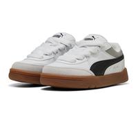 PUMA Park Lifestyle SK8 PS Sneaker, White Black-Feather Gray, 32.5 EU