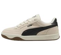 Sneaker PUMA "PARK LT SD", Herren, Gr. 45, alpine snow, puma schwarz, Leder, unifarben, Schuhe Sneaker, aus Leder, mit Textil-Innenmaterial, mit Schnürverschluss (10859946-45) alpine snow, puma schwar