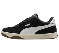 Sneaker PUMA "PARK LT SD", Herren, Gr. 45, puma schwarz, puma weiß, Leder, unifarben, Schuhe Sneaker, aus Leder, mit Textil-Innenmaterial, mit Schnürverschluss (48831563-45) puma schwarz, puma weiß