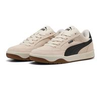 Sneaker PUMA "PARK LT SD", Herren, Gr. 42, alpine snow, puma schwarz, Leder, unifarben, Schuhe Sneaker, aus Leder, mit Textil-Innenmaterial, mit Schnürverschluss (10859946-42) alpine snow, puma schwar