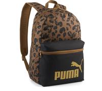 PUMA Rucksack Phase AOP Backpack 22L PUMA Black - Kona Brown - Leopard AOP braun