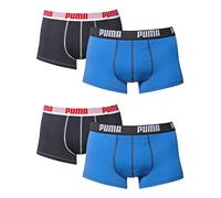 PUMA Placed Logo Boxer 4er Pack blau, M Herren