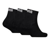 Puma Unisex-Kinder Quarter-Socken einfarbig Schwarz Größe 35-38 Neu