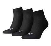 Puma - PUMA UNISEX QUARTER PLAIN 3P schwarz