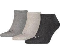 Puma Sneaker Plain 3er Pack, Socken anthracite / l mel grey / m mel anthracite / l mel grey / m mel 35-38
