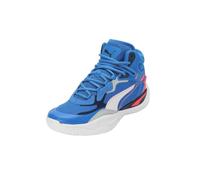 PUMA Playmaker Pro Mid Sneaker, Unisex, für Erwachsene, Puma Mehrfarbig (Black Persian Blue Fire Orchid Ultra Blue), 42 EU