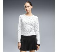 PUMA Polka-Dot Baby Langarmshirt Damen, Kleidung, Weiß, S