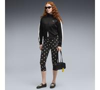 PUMA Polka-Dot Capri-Leggings Damen, Kleidung, Schwarz, M