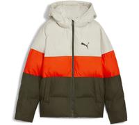 Puma Poly Hooded Puffer Kinder Jacke, grün 128