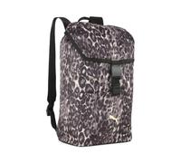 Puma Rucksack POP Small Backpack 12,5 l Damen Polyester – Lila (Puma Schwarz, Leopard AOP)