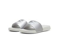 Badesandale PUMA "POPCAT 20 METALLIC GLAM", Damen, Gr. 42, silber (puma silber, feather gray), Synthetik, unifarben, Schuhe, Badelatschen (49977548-42) puma silber, feather gray