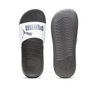 PUMA Unisex Popcat 20 Slide Sandal, Puma White Dark Coal, 46 EU