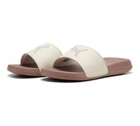 Badesandale PUMA "POPCAT 20 TOPCAT", Damen, Gr. 39, frosted ivory, sandstone, Synthetik, Schuhe, leicht profiliertes Laufsohlenprofil, ohne Verschluss (66623940-39) frosted ivory, sandstone
