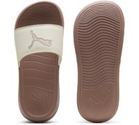 Badesandale PUMA "POPCAT 20 TOPCAT", Damen, Gr. 42, frosted ivory, sandstone, Synthetik, Schuhe, leicht profiliertes Laufsohlenprofil, ohne Verschluss (66623940-42) frosted ivory, sandstone