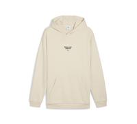 Hoodie PUMA "Porsche Legacy Graphic Hoodie Herren", Herren, Gr. M, weiß (alpine snow weiß), Obermaterial: 33% Polyester, 67% Baumwolle; Rippe: 3% Elasthan, 97% Baumwolle, relaxed fit, Rundhals, Langar