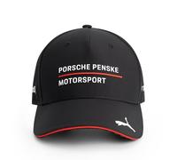 PUMA Porsche Penske Motorsport Team Cap - Schwarz - Einheitsgröße | 5-Panel-Baseballkappe, HD-Druck Porsche Motorsport Team-Logo, HD-Druck PUMA-Logo auf dem Schirm