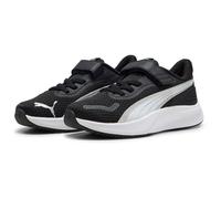 Puma Kinder Laufschuhe Pounce Lite AC+ PS – Klettverschluss – Schwarz/Weiß/Silber – Größe 33