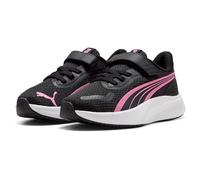 PUMA Pounce LITE AC+ PS Sneaker, Black-Posie PINK White, 31.5 EU