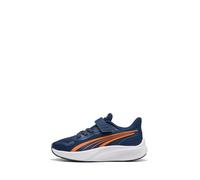 PUMA Pounce LITE AC+ PS Sneaker, Persian Blue-ORANGE GLO White, 22 EU