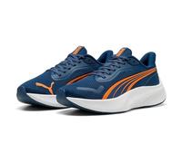 PUMA Pounce LITE JR Sneaker, Persian Blue-ORANGE GLO White, 38 EU