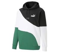 PUMA Power Cat Kapuzenpullover Herren schwarz/grün, S