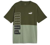 Puma Power Colorblock Herren T-Shirt, grün M
