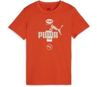 Puma Power Graphic Jungen T-Shirt, rot 140