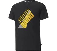 Puma Power Logo Tee B Jungen T-Shirt, schwarz 110